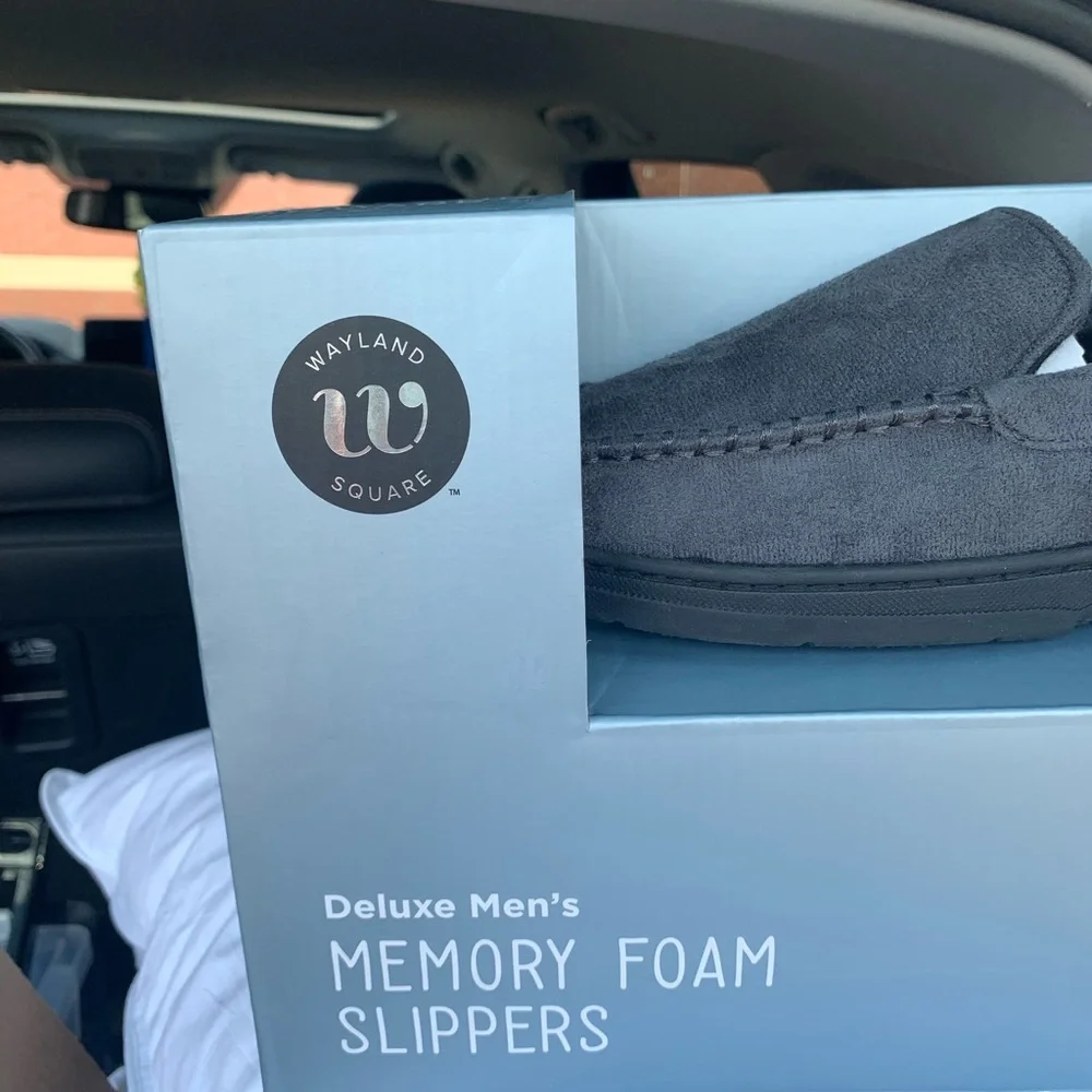 NWT Memory Foam Slippers men from Wayland Square Sz Small. Have 3 gray pairs